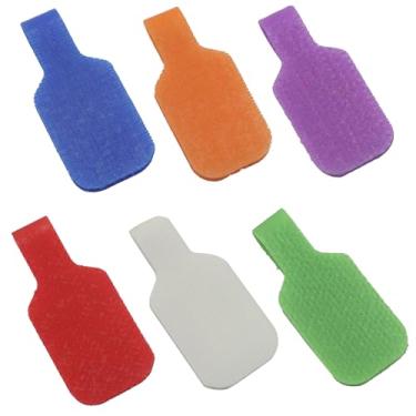 Imagem de Unlorspy 36 etiquetas de cabo, etiquetas de fio à prova d'água, etiquetas de cabo multicoloridas, etiquetas de identificação eletrônica graváveis para organização de eletrônicos/computador e