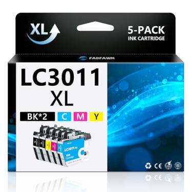 Imagem de FADFAWN LC3011 XL cartuchos de tinta de substituição para Brother LC3011XL conjunto de alta capacidade funciona com impressora MFC-J895DW MFC-J690DW MFC-J491DW MFC-J497DW (2BK, 1C, 1M, 1Y)