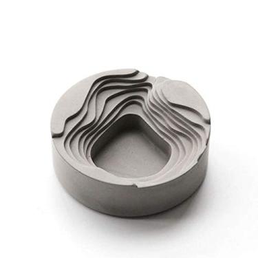 Imagem de Cinzeiro criativo pequeno design redondo descoberto hotel B & B decoração cinzeiro decoração de casa