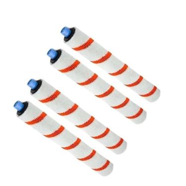 Imagem de Barra de escova de rolo, compatível com ILIFE W450, substituição de escovas principais de chão de aspirador de pó robô, reposição para esfregão de varredura (4 peças)