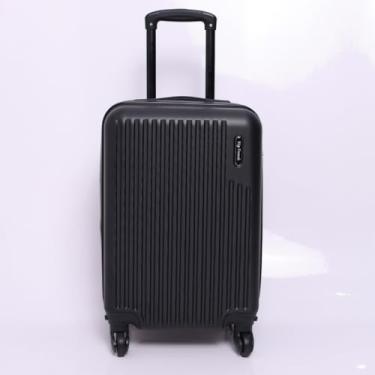 Imagem de Mala de Viagem Bordo 10kg ABS Pequena com Rodas 360° Cadeado Fixo Bagagem de Mão(Preto)