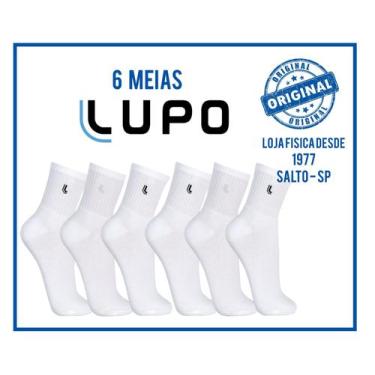 Imagem de Meias Lupo - Kit 6 Pares Meia Esportivas Lupo Cano Medio Ref.3245, 6, 