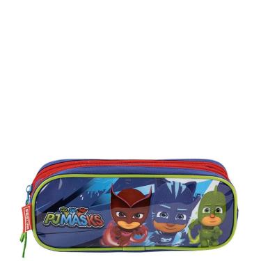 Imagem de Estojo Escolar Sestini 2 Compartimentos PJ Masks Colorido