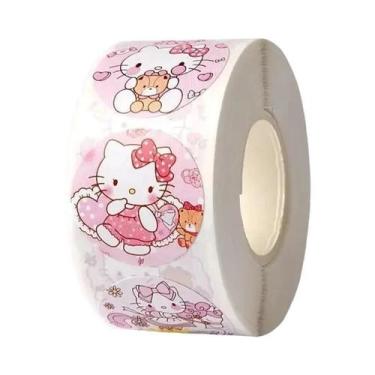 Imagem de Adesivos De Cartoon Hello Kitty Kuromi Melody 500 PCS Para Diário Infa