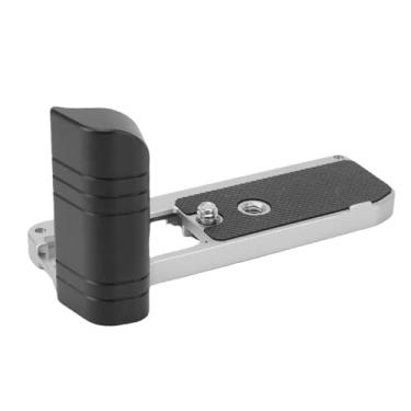 Imagem de Fydun Suporte de Punho L, Suporte de Câmera Com Placa de Liberação Rápida para Câmera XM5, Almofada Antiderrapante de Liga de Alumínio, Compatível Com Tripés e Cabeças Esféricas (Prata)