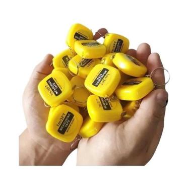 Imagem de Fita Métrica Retrátil Mini Portátil Com Chaveiro 1M 2M Escala Clara Em