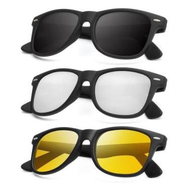 Imagem de Óculos de sol KALIYADI com visão noturna polarizada para homens e mulh