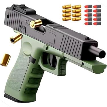 Imagem de Pistola de Brinquedo Arma Com Dardos e Cápsula Arminha Para Diversão