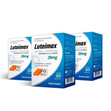 Imagem de Kit 03 Luteimax 20mg 60 Caps Maxinutri-Unissex