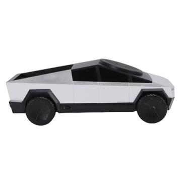 Imagem de ASHATA Modelo de Carro Estação de Carregamento Em Escala 1:25, Estação de Carregamento 3 Em 1, Carregador Rotativo Com Luz Ambiente para Relógio de Telefone e Fone de Ouvido (Prata)