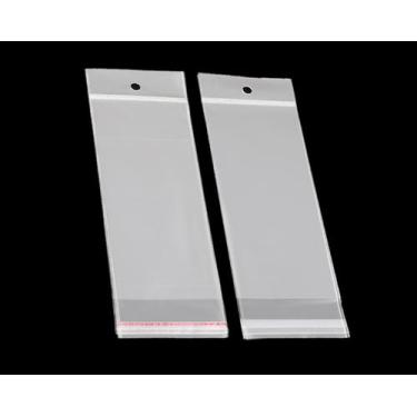Imagem de Saco Adesivado Transparente Com Solapa 7X25cm 500 Unidades - JC