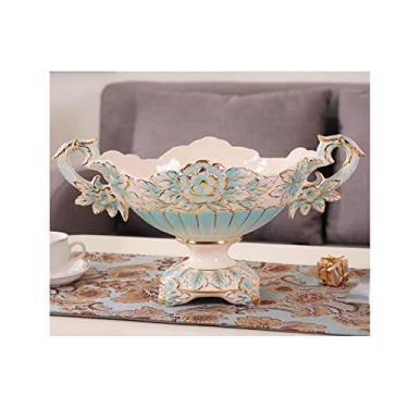 Imagem de Pratos de jantar, pratos de servir, tigelas de frutas, bandejas de frutas de cerâmica, tigelas de lanche de festa, prateleiras de frutas, travessas de sobremesa, tigelas de salada