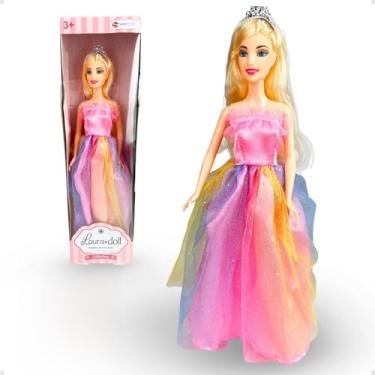 Imagem de Boneca Princesas Vestido Colorido Infantil - Tiggy