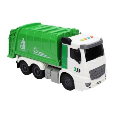 Imagem de RiToEasysports Brinquedo de Caminhão de Lixo Movido por Inércia, Música e Efeitos de Luz, Jogo Interativo para Crianças de 2 a 5 Anos