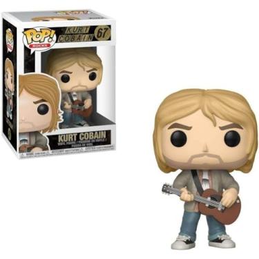 Imagem de Funko Pop Kurt Cobain Nirvana Roupa Acústico Mtv Modelo 67