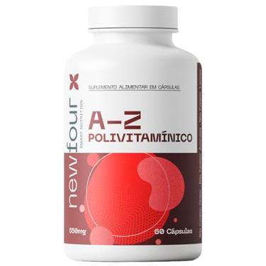 Imagem de Polivitamínico A-Z 550mg 60 Cápsulas Multivitamínico Completo Vitaminas e Minerais Uso Diário Newfour