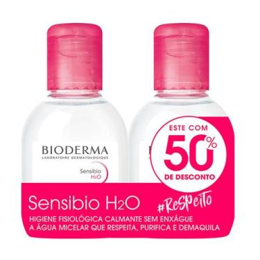 Imagem de Água Micelar Calmante Bioderma Sensibio H2O, 2x 100ml