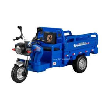 Imagem de Miniatura De Triciclo Infantil Em Liga Metálica Com Som E Luz, Brinque