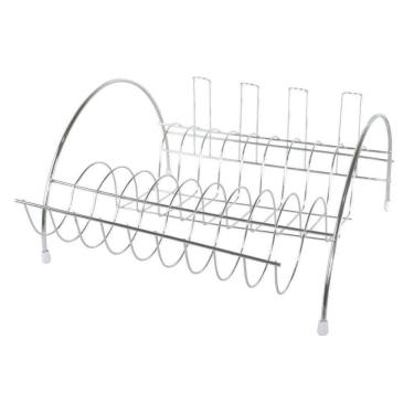 Imagem de Escorredor De Louça Inox Multiuso Arco Arame Top Cromado