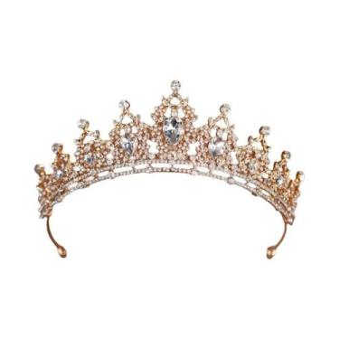 Imagem de Coroa De Princesa Luxuosa Para Meninas, Tiara Elegante Para Casamento,