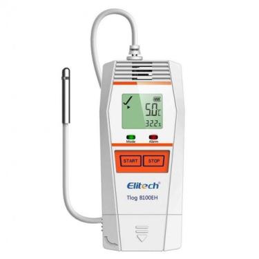 Imagem de Datalogger Bluetooth de Temperatura e Umidade Sensor Externo e Alarme 