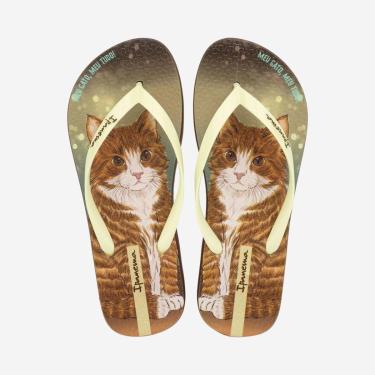 Imagem de Chinelo de Dedo Marrom Pets Pop Ipanema-Feminino