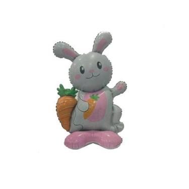 Imagem de Balão de Festa Metalizado 21" 54cm - Mini Coelho - 1 unidade - Rizzo -