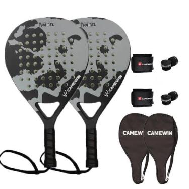 Imagem de Raquetes de praia CAMEWIN Carbon Fiber 2 PCS com acessórios