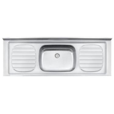 Imagem de Pia de Apoio Tramontina Filo 56 em Aço Inox 160 x 55 cm Standard
