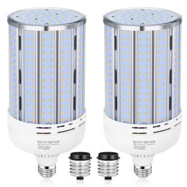 Imagem de Lâmpada LED Corn XYCN de 200W, 2 Pack, 29.500LM, Branco Quente 3000K, Equivalente a 2000W, Base Mogul E26/E39 para Ambientes Internos