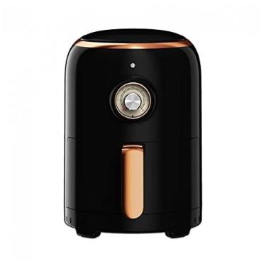 Imagem de Fritadeira elétrica sem óleo Aria Air Fryers retrô preta, cesto cerâmico 1,9L, 800W, an...