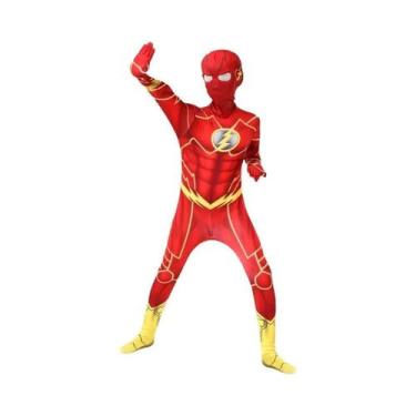 Imagem de Conjunto De Fantasia Flash Man Para Meninos Com Máscara E Acessórios P