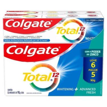 Imagem de Creme Dental Colgate Total 12 Whitening e Advanced Fresh, Leve 6 Pague