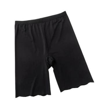 Imagem de Shorts De Segurança Femininos plus Size De Cintura Alta Sem Costura Em