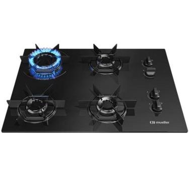 Imagem de Fogão Cooktop de Indução Mueller 4 Bocas MCG4BB Mesa de Vidro Ultra Chama Bivolt