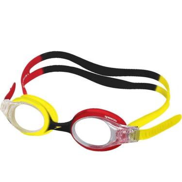 Imagem de Óculos de natação speedo Quick Junior II - Vermelho/amarelo-Unissex