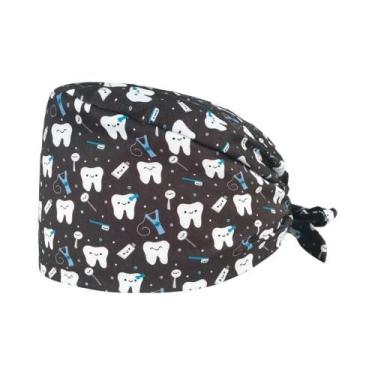 Imagem de Touca Cirúrgica Unissex Com Estampa De Desenho Animado De Médico E Enf