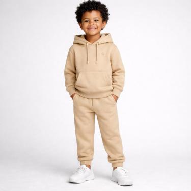 Imagem de Conjunto Moletom Infantil Canguru Menino Blusa e Calça Ajustável-Masculino