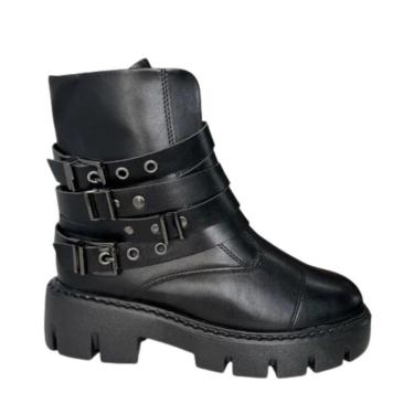 Imagem de Coturno Ramarim Cano Curto Preto Casual-Feminino