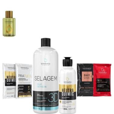 Imagem de Borabella Selagem  3D 1L + Neutraquimic 90ml + Argan + Sachê