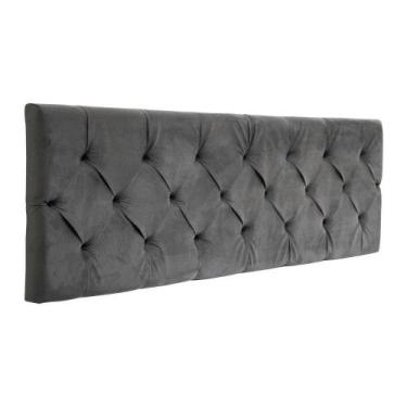 Imagem de Cabeceira Castor Solteiro Flórida Painel Cinza 88cm - COLCHÕES CASTOR