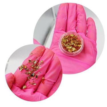 Imagem de Folhas De Ouro Dourado Para Unhas Decoradas Foil Encapsulamento Super 