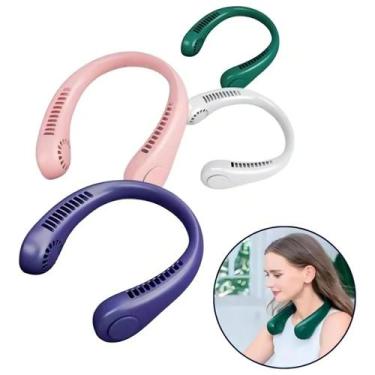 Imagem de Mini Ventilador De Pescoço Portátil Para Viagens Presente De Natal - I