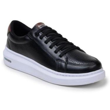 Imagem de Tênis Masculino Casual Solado Alto Couro Legitimo-Masculino