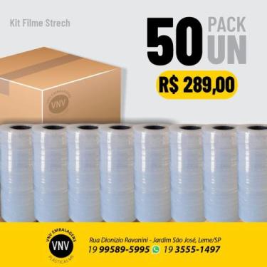 Imagem de Kit Mini filme Stretch 100x25   (50unidades) - VNV Embalagens Plástica