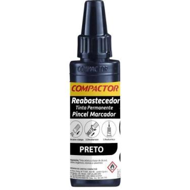 Imagem de Tinta Marcador Permanente Reabastecedor 030 Preto CX.C/12 - Compactor