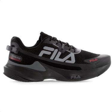 Imagem de Tênis Fila Recovery Preto Cinza e Vermelho - Masculino-Masculino