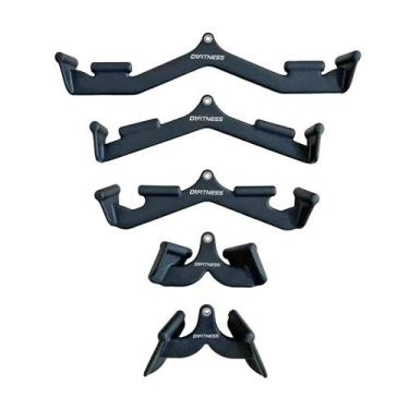 Imagem de Kit Puxador Anatômico Revestido Musculação Multipegada Emborrachado Ac