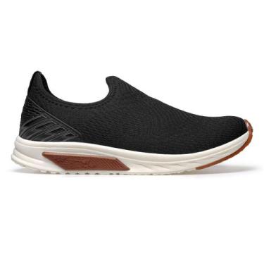 Imagem de Tenis Masculino Ortopedico Slip on Masculino Confortavel - Zeus, Preto