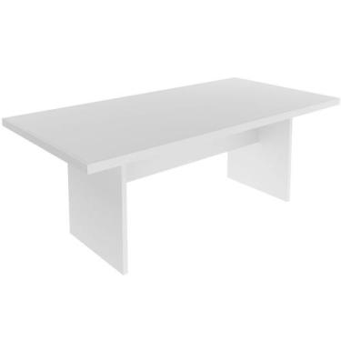 Imagem de Mesa de Reunião para Escritório Grande Branco - Tecnomobili, Branco